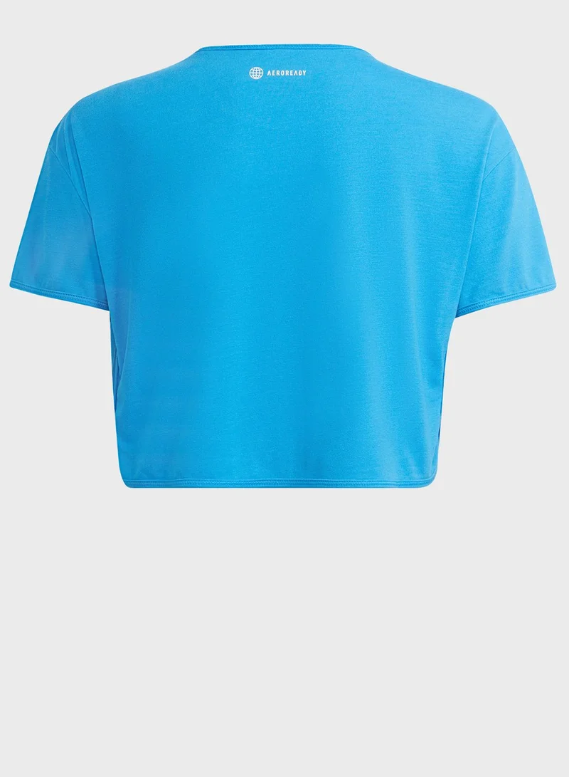 Adidas Youth 3 Stripe Graphic T-Shirt