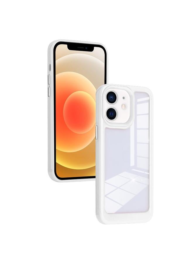 S-TOP Case For iPhone 12 Solid Solor TPU Space Acrylic Phone Case - Image 1