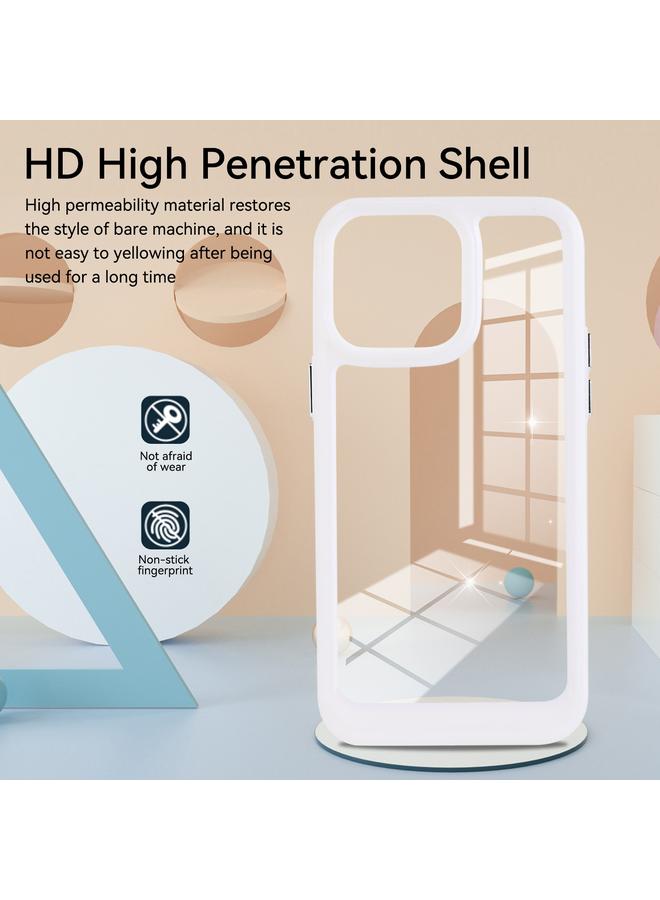 S-TOP Case For iPhone 12 Solid Solor TPU Space Acrylic Phone Case - Image 4