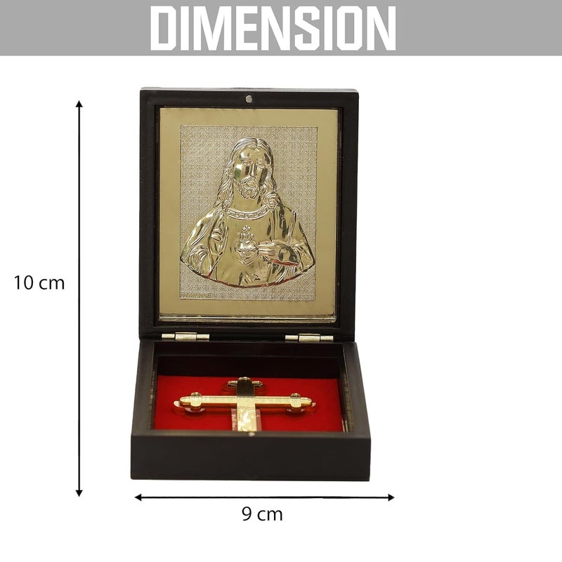 INTERNATIONAL GIFT Gold Plated Jesus God Idol Christian Prayer Box Religious Gift Set with Devotional Accessories for Worship Gifting and Spiritual Blessings - Image 3
