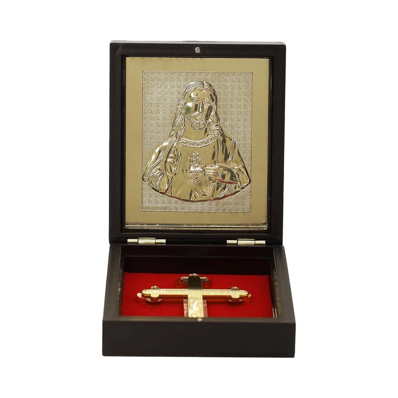 INTERNATIONAL GIFT Gold Plated Jesus God Idol Christian Prayer Box Religious Gift Set with Devotional Accessories for Worship Gifting and Spiritual Blessings - Image 4
