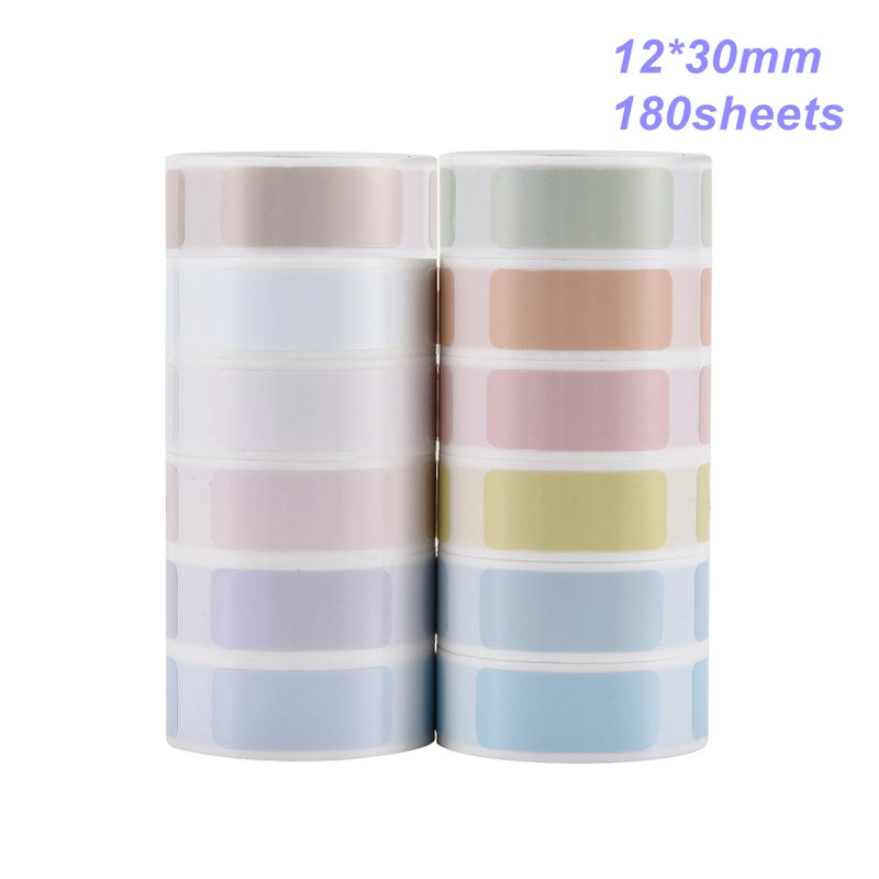 Niimbot 12roll/set Thermal Printing Label Paper Barcode Price Size Name Blank Labels Waterproof Tear 12x30mm 180sheets/roll for Home Organizer Supermarket Store Catering - Image 3