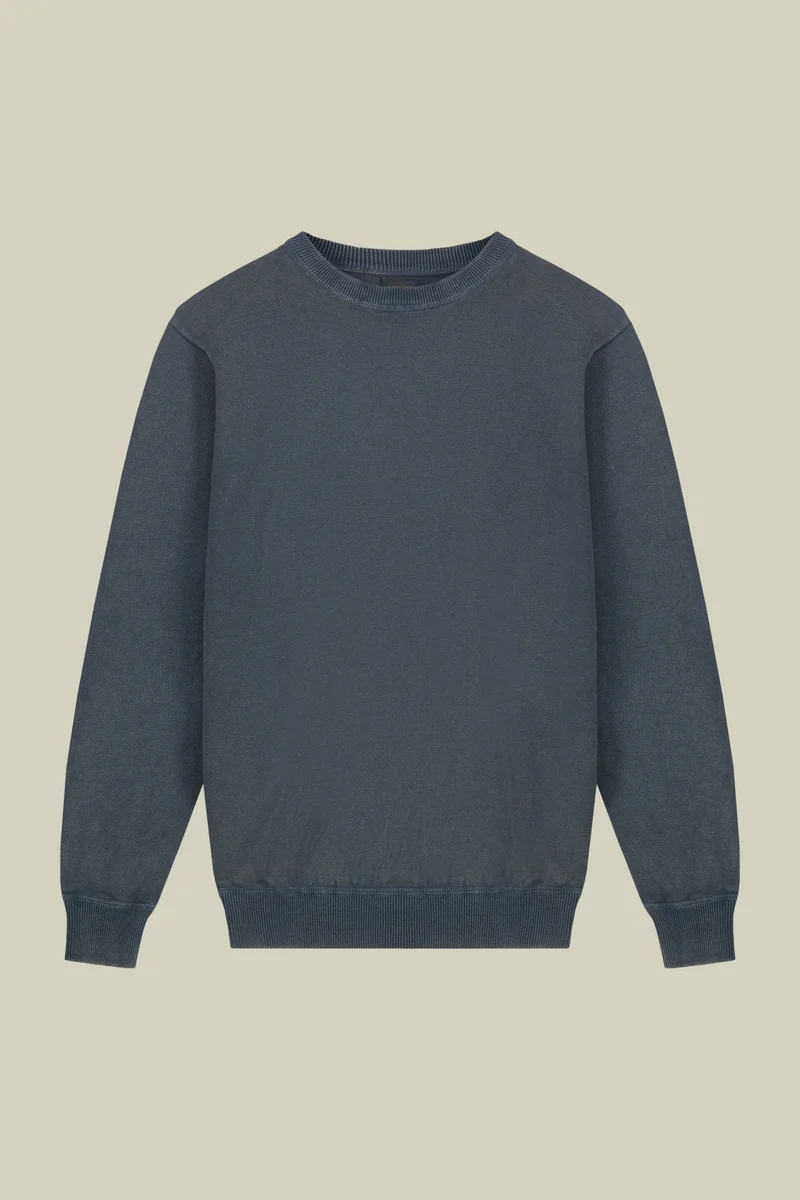 دوبل غانغر Men's crew neck jumper - Steel