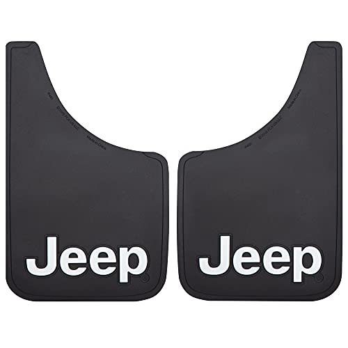 Plasticolor 000575R01 Jeep Logo Easy Fit Mud Guard 15 x 9 inch Set of 2