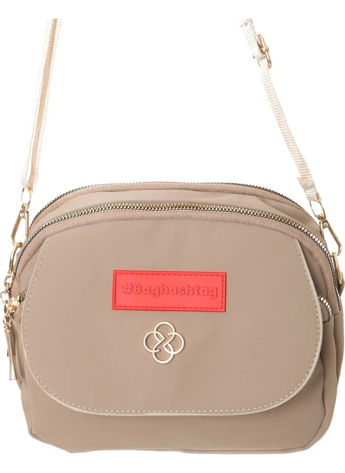 Baghashtag Waterproof 3 Compartment Leather Bag with Cream Cover