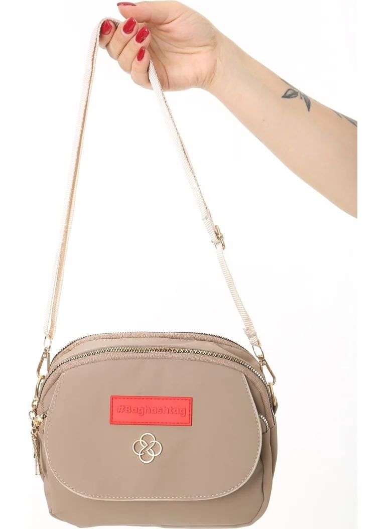 Baghashtag Waterproof 3 Compartment Leather Bag with Cream Cover