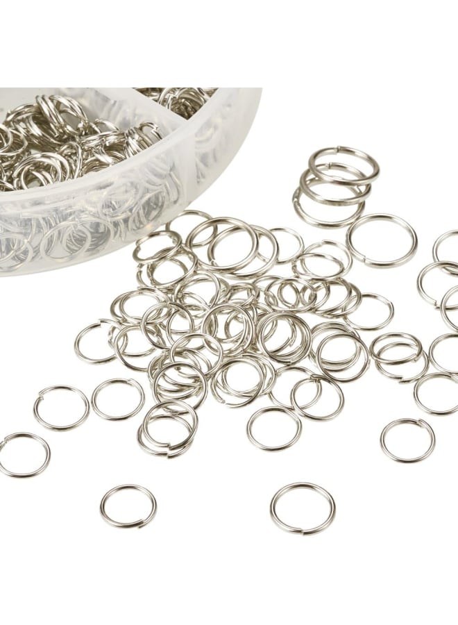 Elite 1745pcs 4 5 6 7 8 10mm Iron Jump Rings for Earring Bracelet Necklace Jewelry Making, Platinum - Image 4