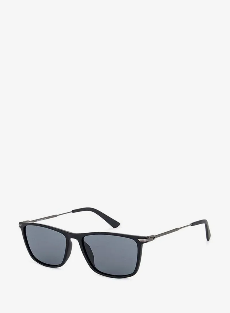 فينسينت تشيس Vincent Chase By Lenskart | Air Full Rim Wayfarer Frame Polarized & UV Protected Sunglasses LA S13159 - 54mm - Black