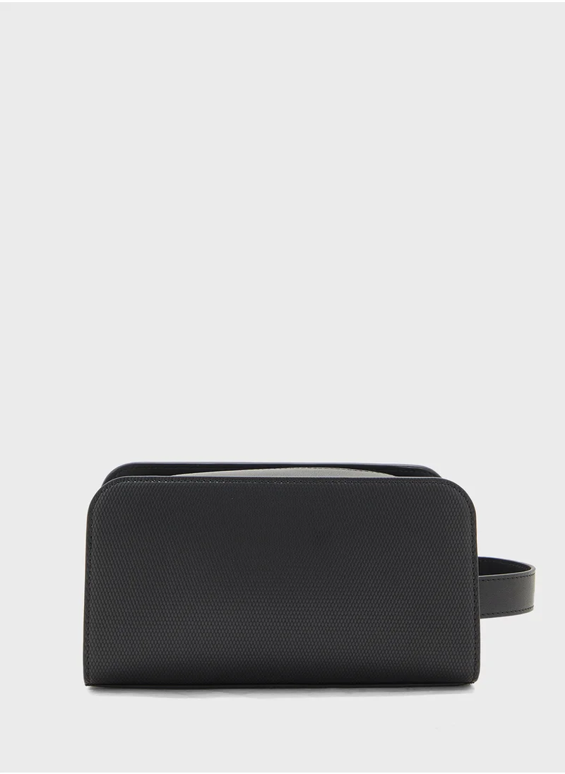 TOMMY HILFIGER Logo Texture  Washbag