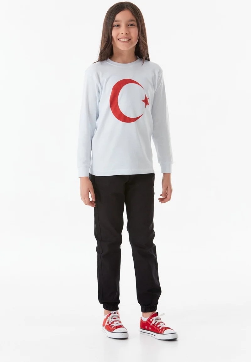 فولامودا Turkish Flag Printed Kids Sweatshirt
