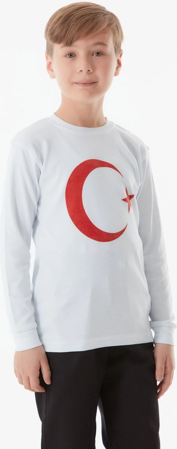 فولامودا Turkish Flag Printed Kids Sweatshirt