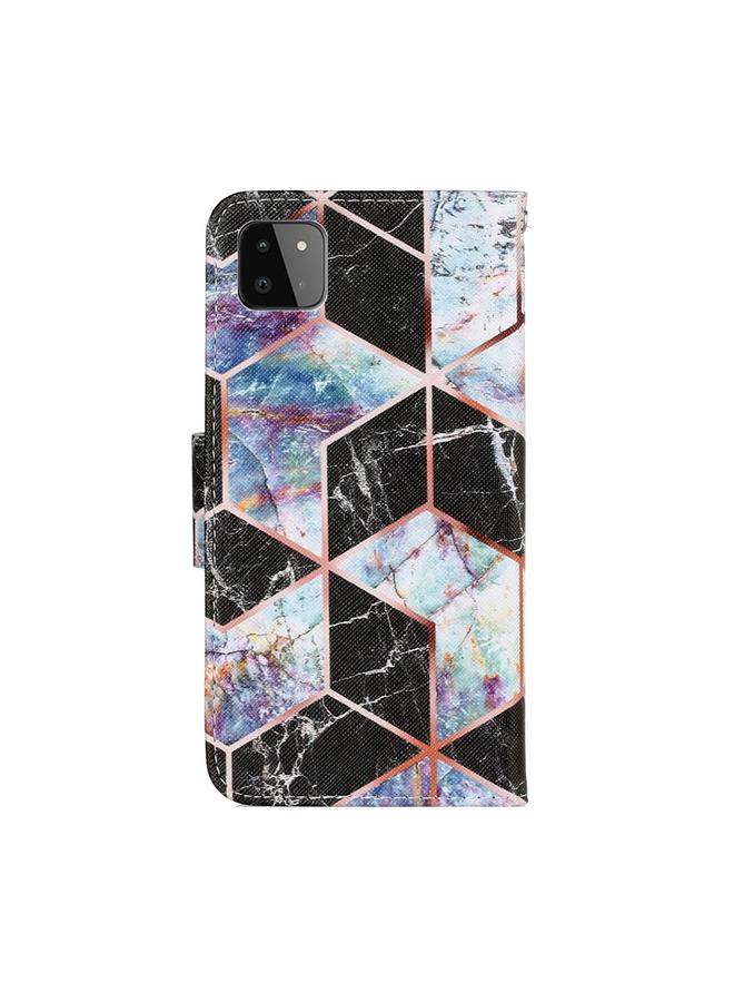 S-TOP Case For Samsung Galaxy A22 5G Coloured Drawing Pattern Horizontal Flip PU Leather Case with Holder & Card Slots & Wallet & Lanyard - Image 3