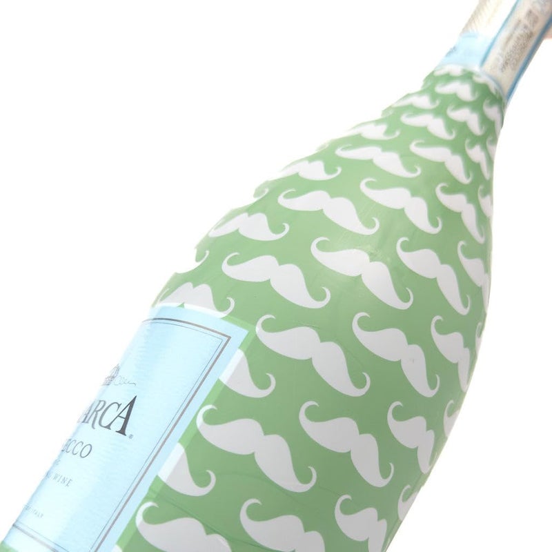 beaubottles Library Custom Wine Label Wrap for La Marca 750ml Champagne Bottle - Personalized Wine Bottle Labels for Weddings, Events & Gifting - Easy Shrink Application - Image 1