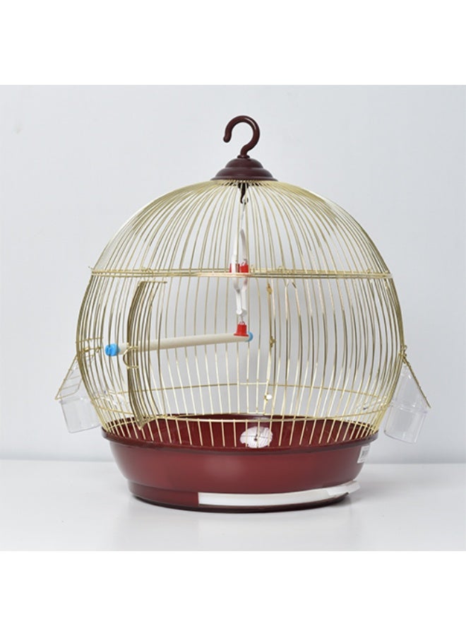 Medium golden bird cage - Image 1