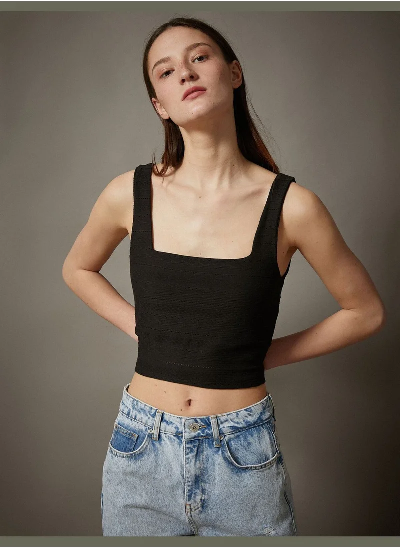 كوتون Crop Tank Top