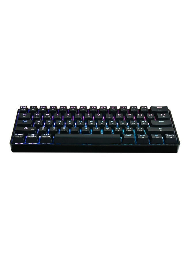 NIBEMINENT DK61 Dual Mode Wireless BT Mechanical Keyboard Wired 61 Key Rgb For Tablet/Phone/Laptop Black With Outmu Blue Switches  - Image 5