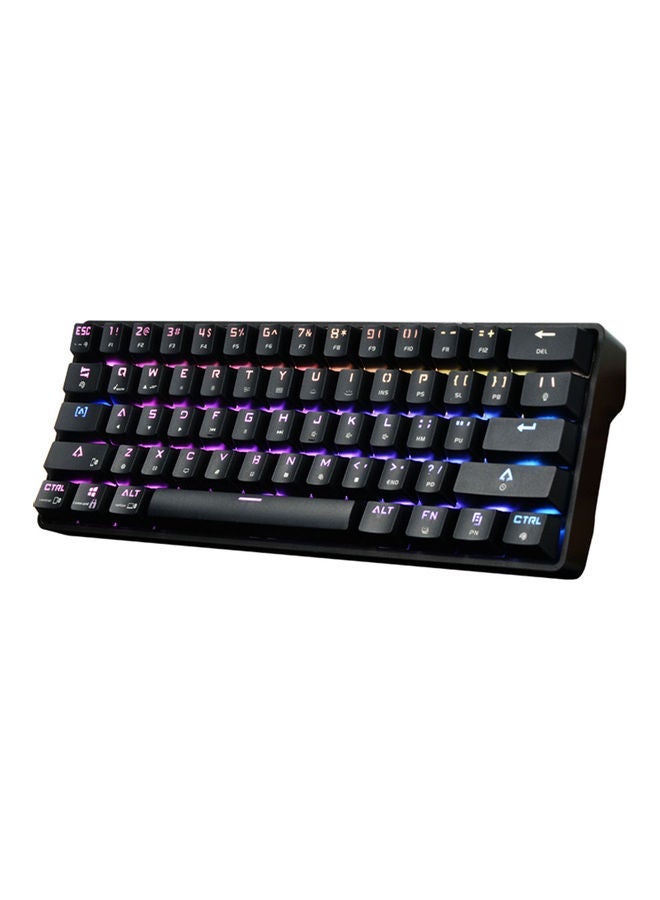 NIBEMINENT DK61 Dual Mode Wireless BT Mechanical Keyboard Wired 61 Key Rgb For Tablet/Phone/Laptop Black With Outmu Blue Switches  - Image 2