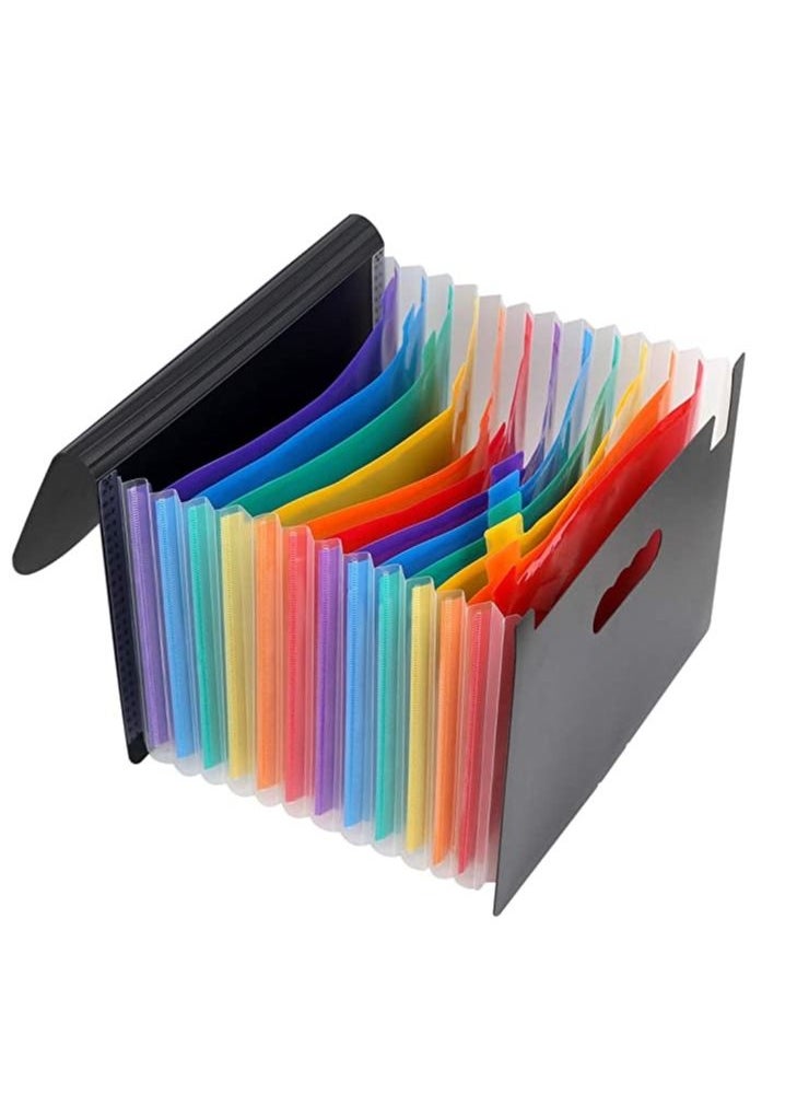 Cool Baby - 12 pockets expanding file folders, portable accordion a4 expandable file organizer, large capacity multicolour - Image 1