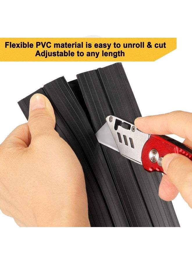 DOLPHY غطاء كابل الأرضية دولفي، 5 متر كابلات أرضية، واقي الكابلات والأسلاك 1 قناة، مثالي للمكتب، المنزل، ورشة العمل، المستودع، الحفلات، أو أي بيئة خارجية أخرى - Image 2