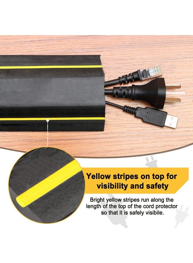 DOLPHY غطاء كابل الأرضية دولفي، 5 متر كابلات أرضية، واقي الكابلات والأسلاك 1 قناة، مثالي للمكتب، المنزل، ورشة العمل، المستودع، الحفلات، أو أي بيئة خارجية أخرى - Image 3