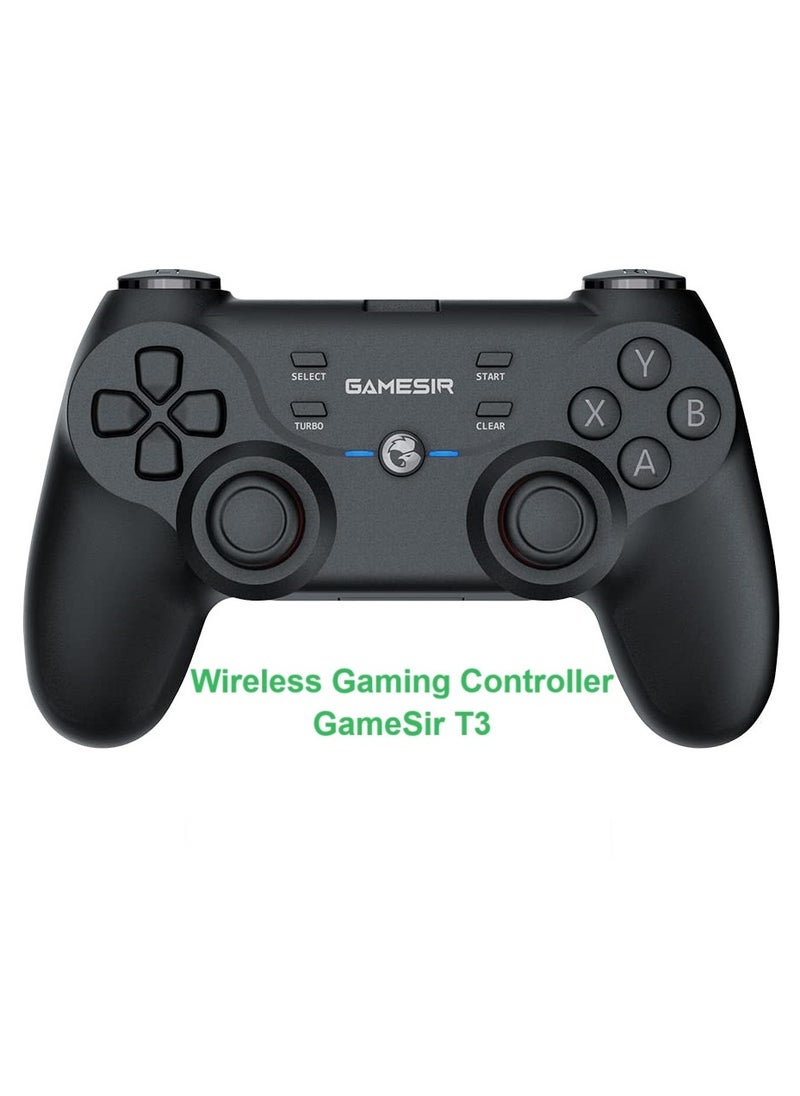 Wireless Gamepad GameSir T3 2.4GHz Receiver Gaming Controller for Windows PC, PC Controller with Dual Vibration, Linear Trigger Buttons Compatible with Android TV Box