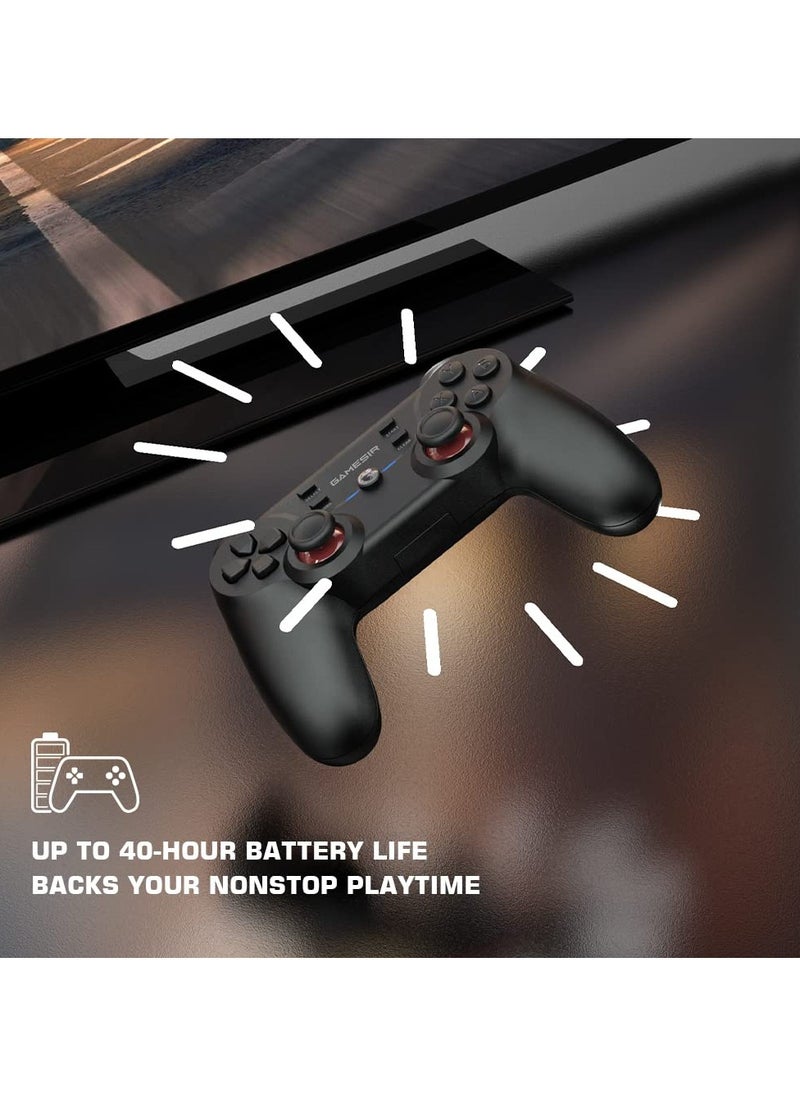 Wireless Gamepad GameSir T3 2.4GHz Receiver Gaming Controller for Windows PC, PC Controller with Dual Vibration, Linear Trigger Buttons Compatible with Android TV Box