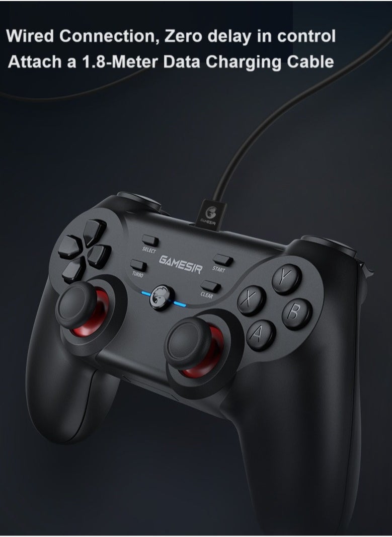 Wireless Gamepad GameSir T3 2.4GHz Receiver Gaming Controller for Windows PC, PC Controller with Dual Vibration, Linear Trigger Buttons Compatible with Android TV Box