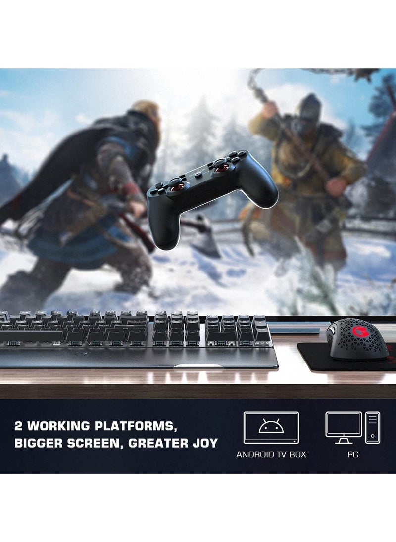 Wireless Gamepad GameSir T3 2.4GHz Receiver Gaming Controller for Windows PC, PC Controller with Dual Vibration, Linear Trigger Buttons Compatible with Android TV Box