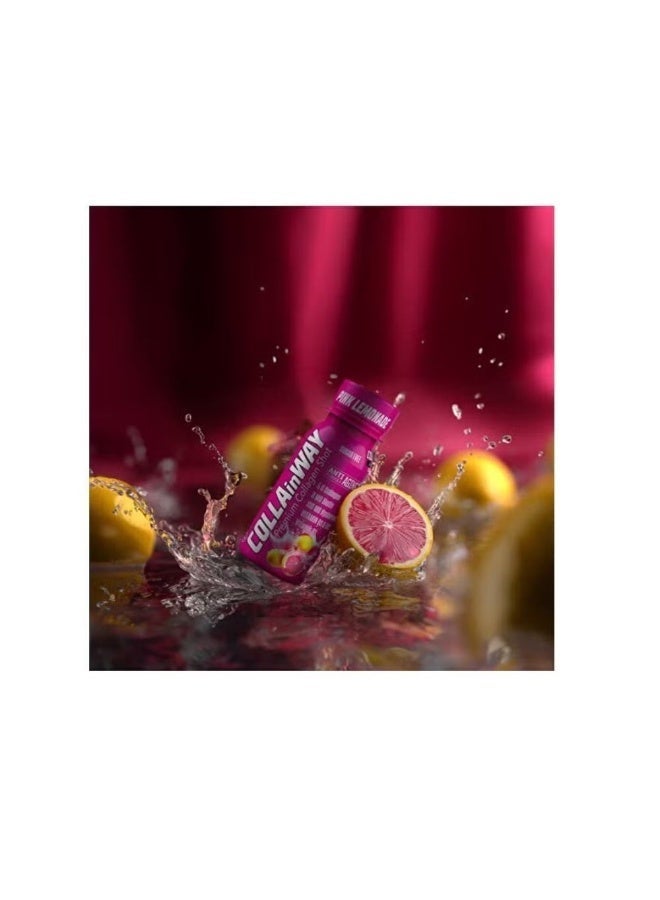 COLLAinWay Premium Collagen Shot Pink Lemonade 77ml x 12 Bottles – Ready-to-Drink Beauty & Wellness Support - Image 2