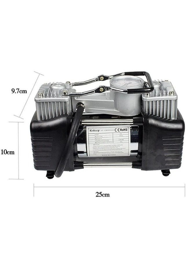 Portable Car Air Compressor with Built-In Pressure Gauge – Multi-Purpose Tire Inflator for Vehicles, Bikes, Balls & Inflatables – Lightweight, Easy to Use & Travel-Friendly - Image 4