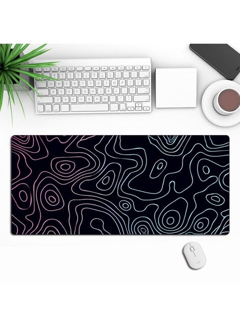 Explosions Line Series Mouse Pad Game E-sports Desk Dust-proof Pad Anti-slip Mouse Pad Wear-resistant-Color:30*70cm-Pattern:Line -08
