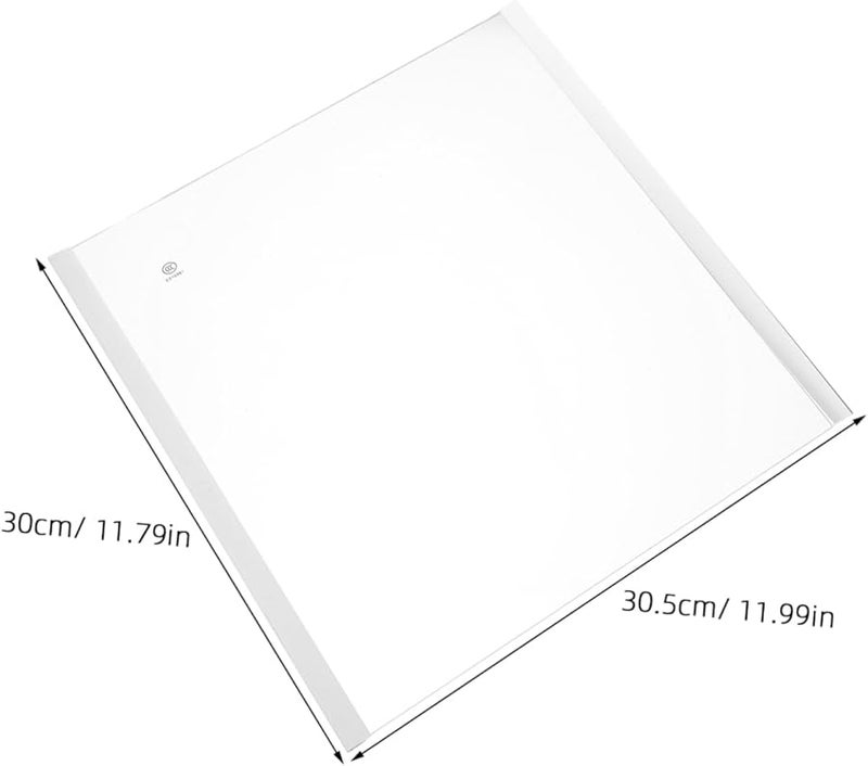 رفرف ثلاجة مجمد من الزجاج المقسى، لوحة فاصل منظم، ملحق تخزين مطبخ متين ومتعدد الوظائف - Image 3