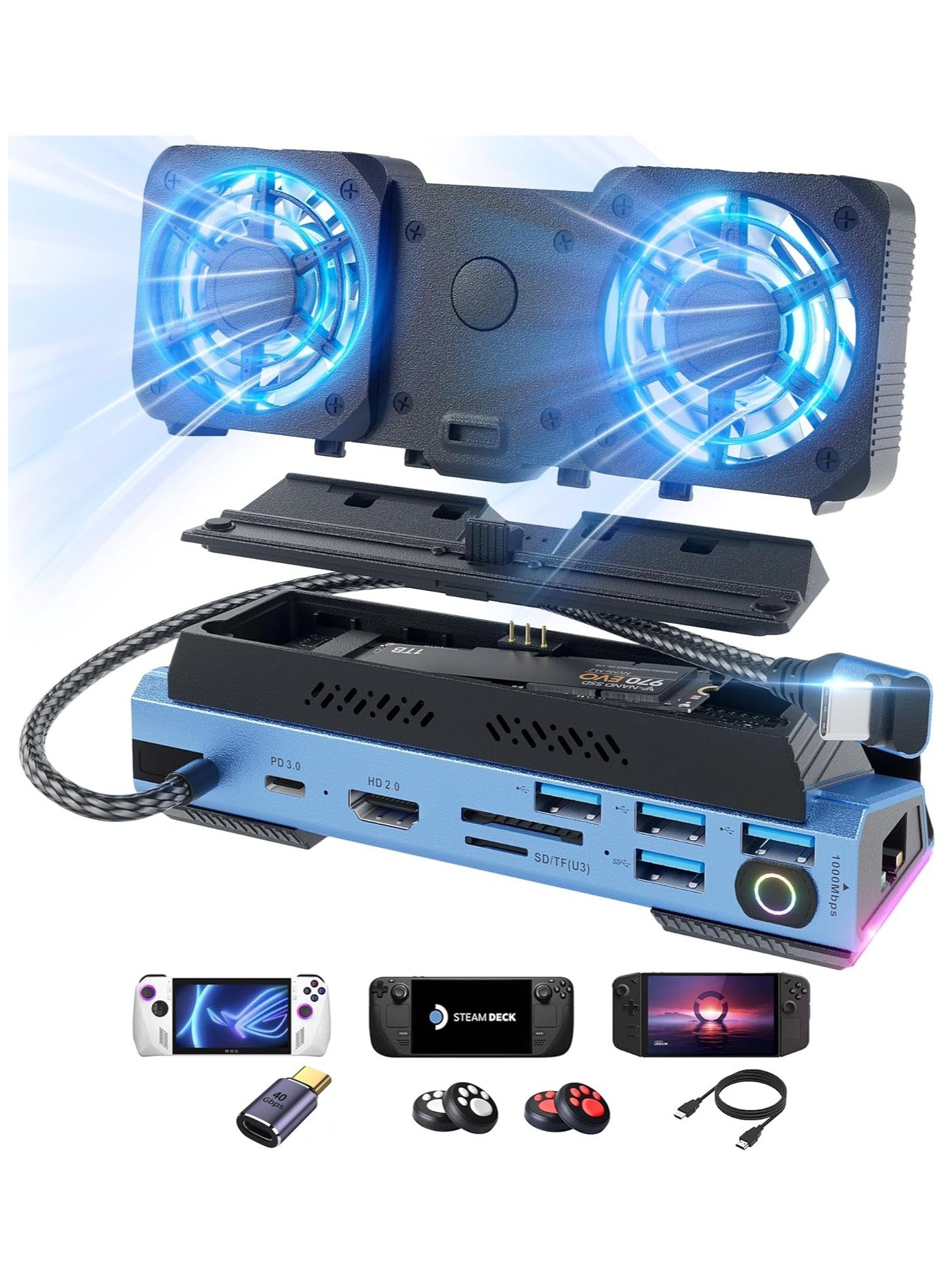 لايسو لايسو قاعدة توصيل Steam Deck Oled 13 في 1 نوع الاتصال: USB Type C