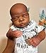 GYCV Reborn Baby Dolls Black Boy 19 Inch Realistic Dark Skin Newborn Doll Soft Body African American Life Like Baby Dolls That Look Real Black Reborn Baby Toys with Accessories Xmas Gift for Kids - Image 4