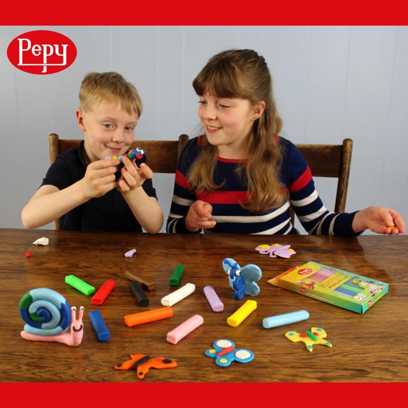 Pepy Plastilina Reusable and Non-Drying Modeling Clay; Box of 12-Color Sticks, 0.8 Ounce Each, Perfect for Arts and Crafts Projects - Image 3