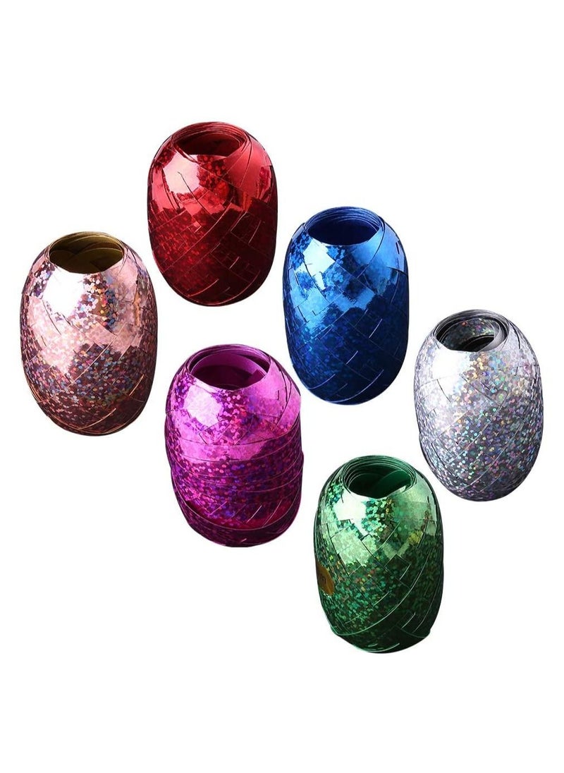 LA FIESTA 6 Piece Multicolor Curling Ribbon for Balloons Gift Wrapping Birthday Party Decorations  - Image 3