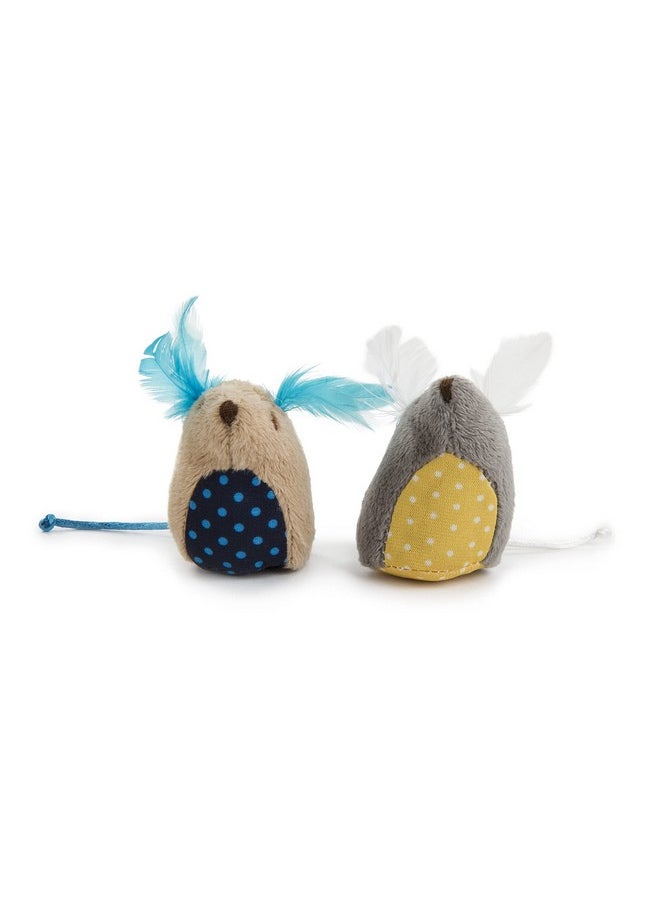 SmartyKat SmartyKat (2 Count Mouse Mates Plush Catnip Cat Toys - Brown/Gray, 2 Count  - Image 1