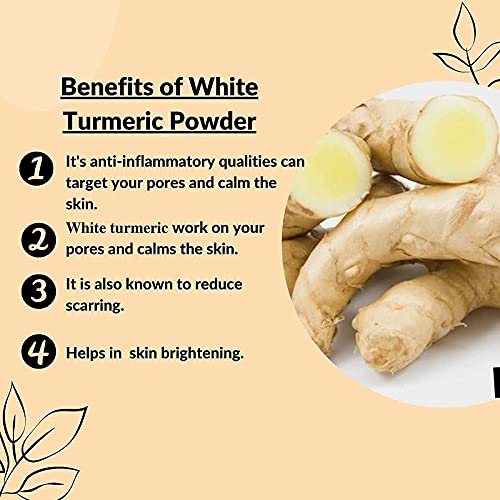 VS Products White Turmeric Root Powder 650g Kichilli Kilangu Root Powder Poolankilangu Powder Zeodary Powder Curcuma Zedoaria Powder Kapur kachri Powder Spiked Ginger Lily Powder pack of 6 x 100g pack of 1 x 50g - Image 2