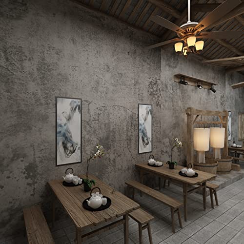 3yecao 16"×354" Extra Thick Light Grey Concrete Wallpaper Peel and Stick 3D Faux Concrete Cement Contact Paper DIY Industrial Matte Textured Vinyl Wrap Removable Wall Sticker Bedroom Basement Garage - Image 5