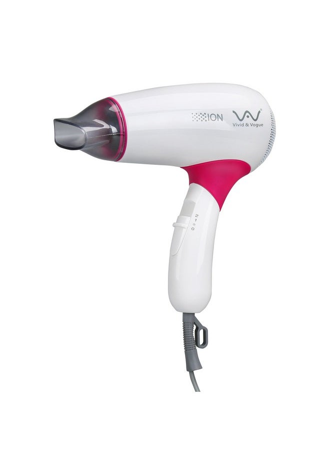 Vav 1200W Travel Hair Dryer Professional Ceramic Mini Blow Dryer For Kids With Cool Shot Buttonfolding Handle - pzsku/Z9386AAD283F0774E3258Z/45/_/1719074878/444f6dde-685e-4e86-b09b-1ad3b42c17bd