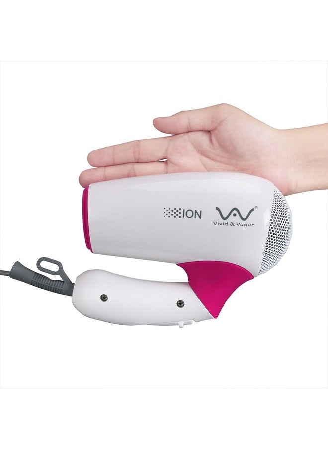 Vav 1200W Travel Hair Dryer Professional Ceramic Mini Blow Dryer For Kids With Cool Shot Buttonfolding Handle - pzsku/Z9386AAD283F0774E3258Z/45/_/1719074879/414b92c5-bc7b-4328-ac6e-7c5b8a2e1f31