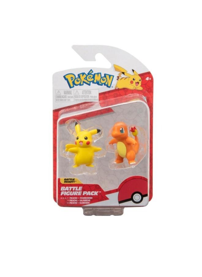 Pokemon Pokemon Battle Figure 2 Pack Pikachu & Charmander 