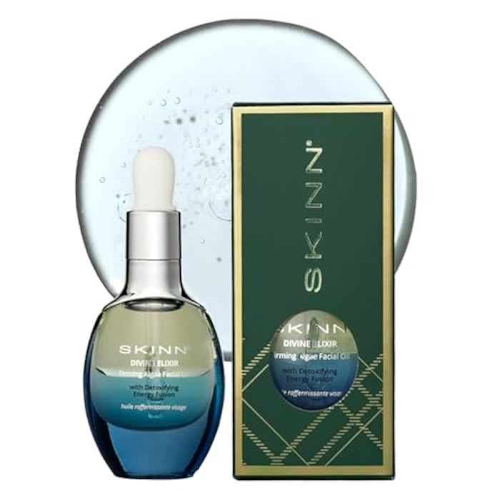 SKINN Mini Firming Algae Oil, Anti-Aging Facial Oil for Mature & Dry Skin - Lightweight Moisturizing Oil for Face Reduce Fine Lines & Wrinkles - Smooths, Firms & Revitalizes Tired & Dull Skin - Image 1