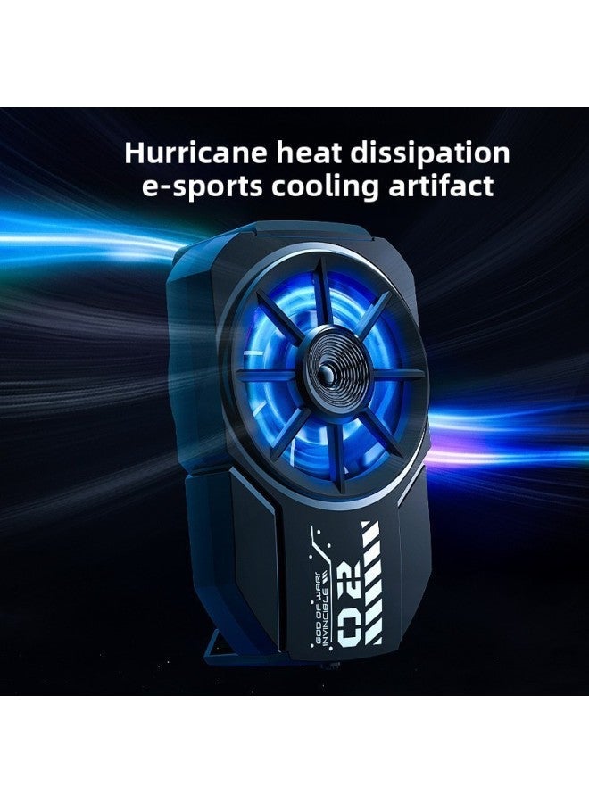 Mimo FLA2 Mobile Phone Radiator DLA3 Semiconductor Peripheral Refrigeration Heat Dissipation Back Clip Chicken Eating Artifact-Color:Fla2 Rechargeable Air Cooling - Image 1
