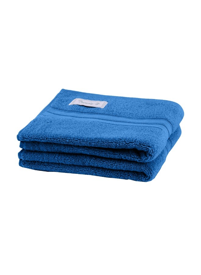 BYFT Home Trendy (Blue) Premium Cotton Hand Towel (50 X 90 Cm-Set Of 2) Highly Absorbent, High Quality Bath Linen With Striped Dobby 550 Gsm - Image 4