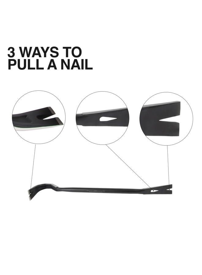 Klein Tools 66096 Gooseneck Wrecking Bar and Nail Puller, Heavy Duty Forged Carbon Steel, Pry Bar for Demolition, 36-Inch - Image 3