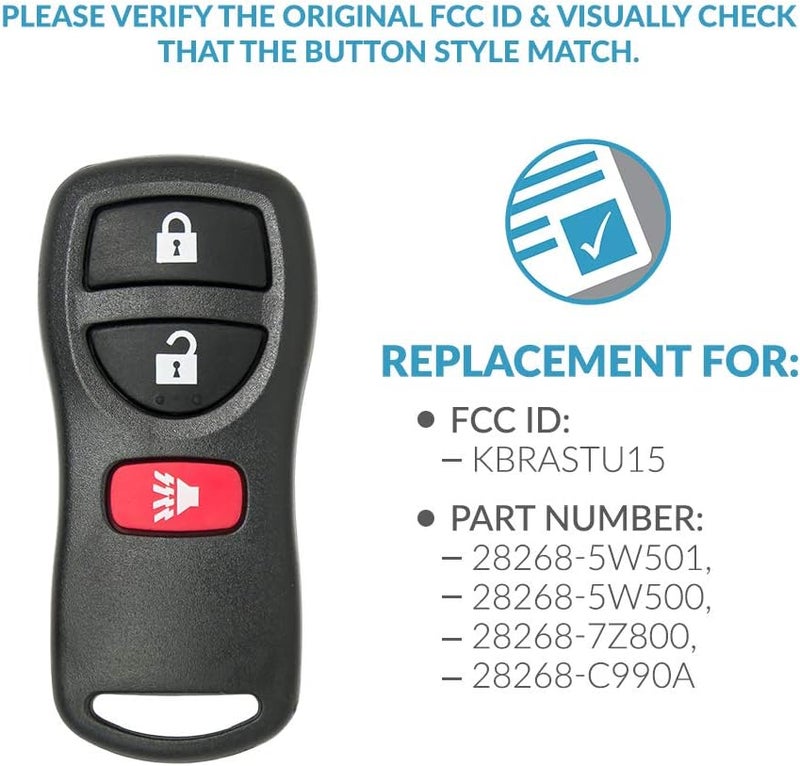 Keyless2Go Replacement Key Fob for Nissan and Infiniti Vehicles - Image 4