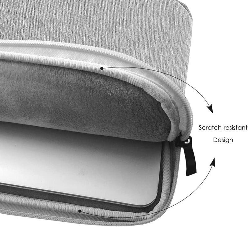 ProElite Polyster Laptop Sleeve Case Cover Pouch for 13" to 14" MacBook Air/Pro Retina,Compatible with Surface Pro, MacBook Pro 14" M1/Max A2442, Galaxy Tab S8/S9 Ultra 14.6"/iPad Pro 12.9, Coffee - Image 2