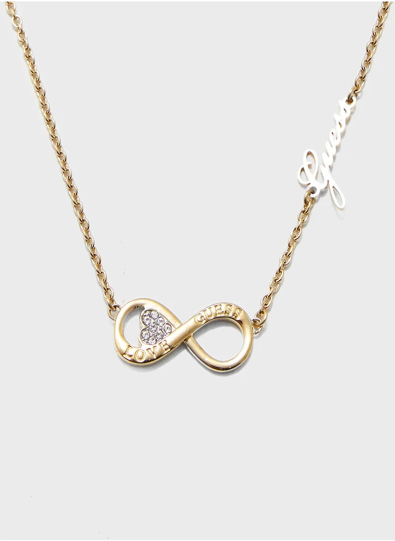 GUESS Horiz Infinity Necklace