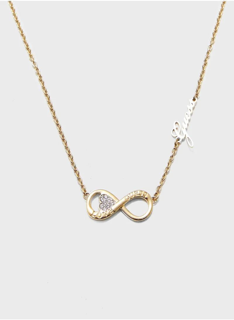 GUESS Horiz Infinity Necklace